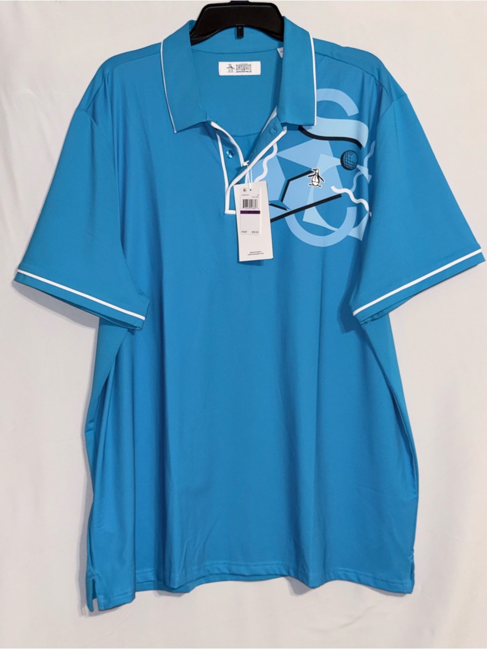 NWT An Original Penguin by Munsingwear Sport Men's Short-Sleeve Polo Size XXL